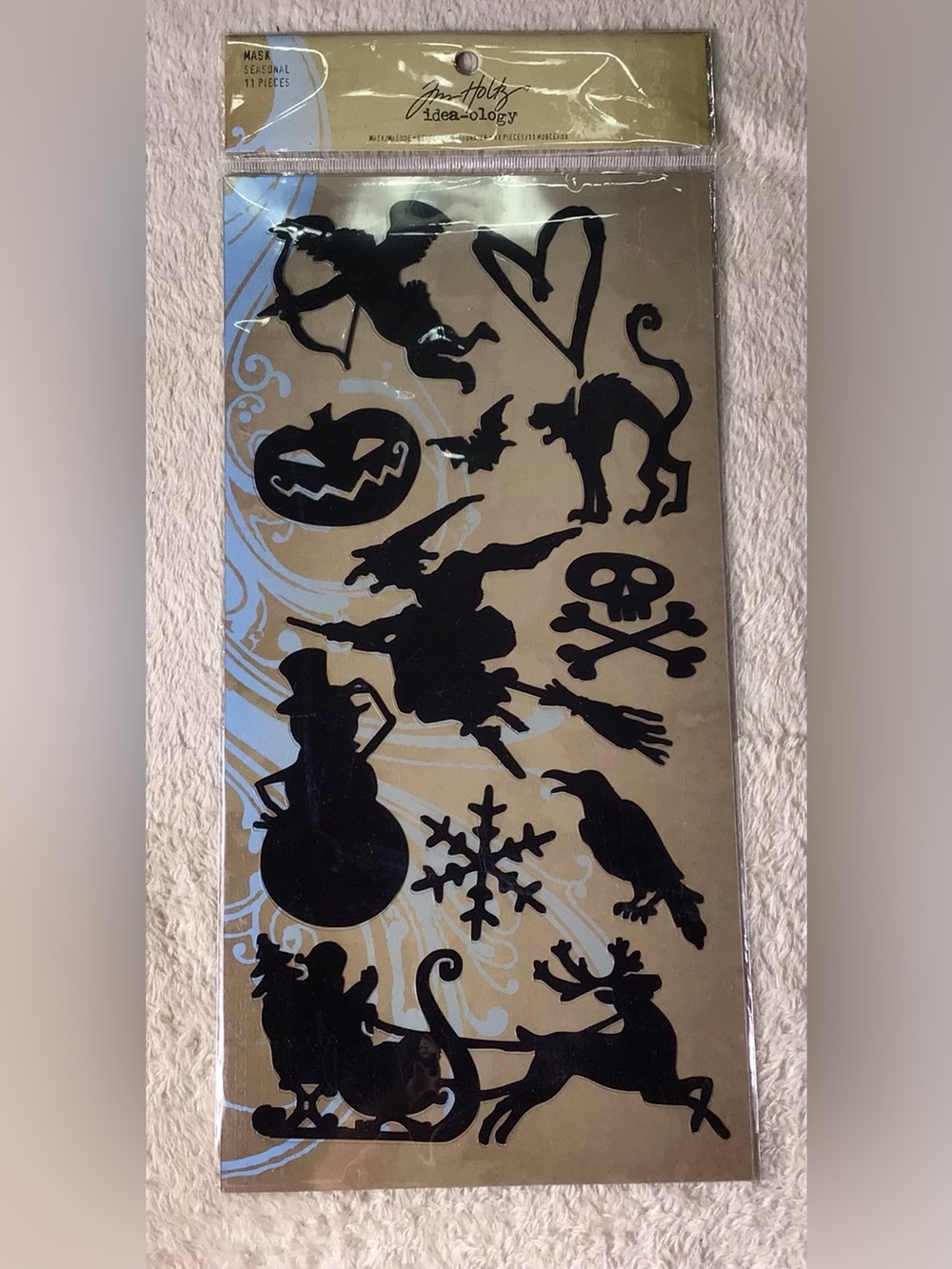 Tim Holtz holiday theme mask